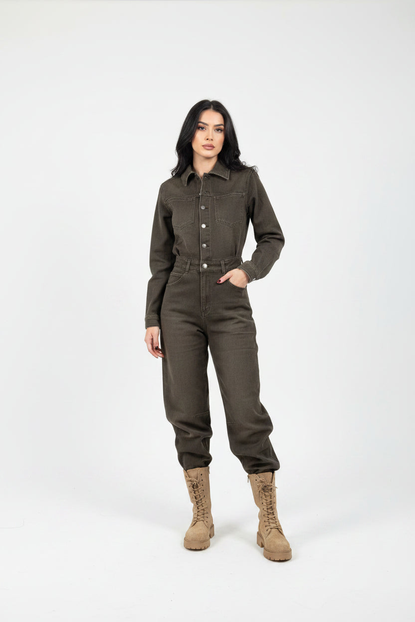 jumpsuit jeans lunga