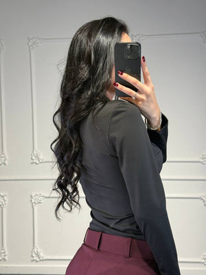 maglia in licra con foulard