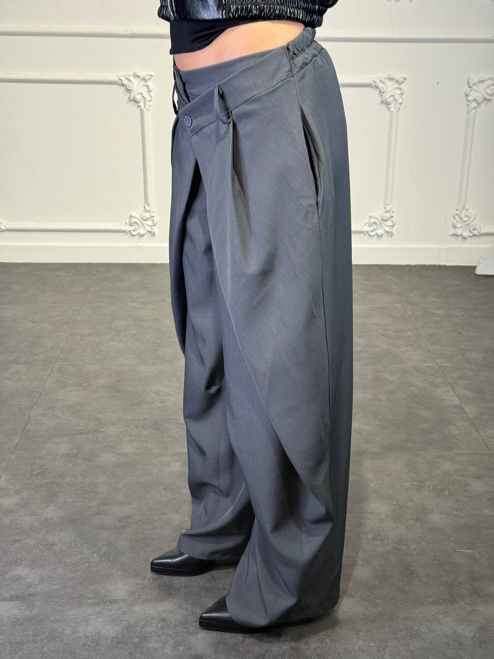 pantalone doppio bottone