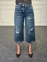 bermuda lungo di jeans