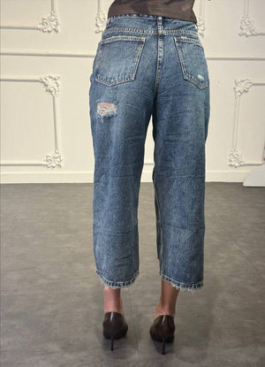bermuda lungo di jeans