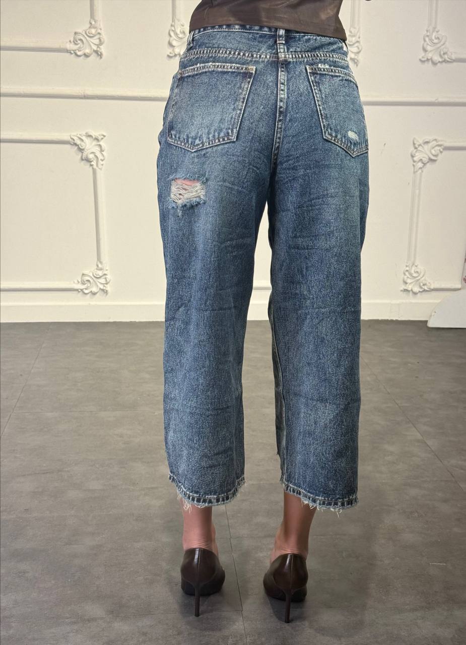bermuda lungo di jeans