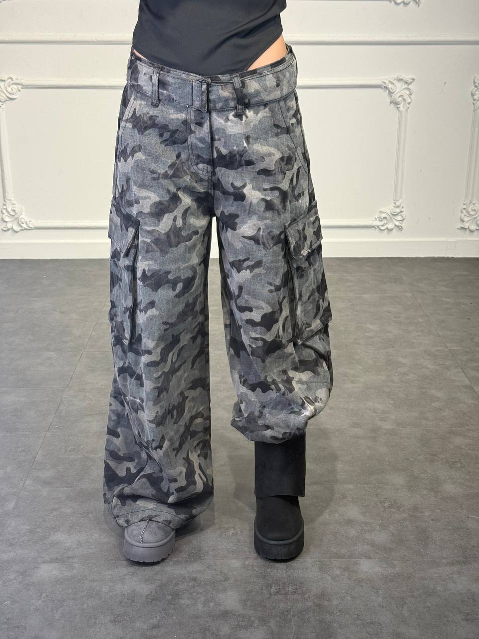 jeans cargo mimetico