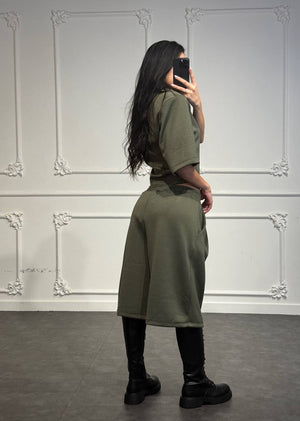 coordinato in tuta con bermuda
