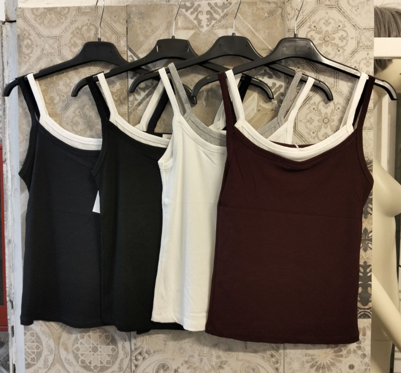 top canottiera double