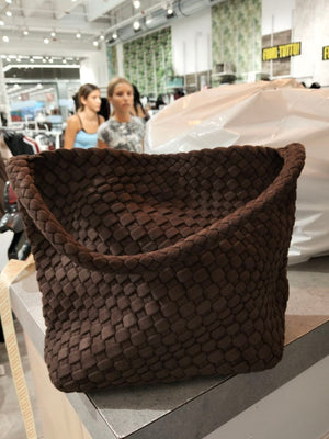 borsa con trama lavorata