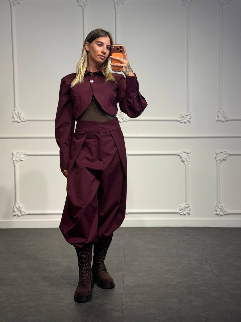 coordinato reby con giacca crop
