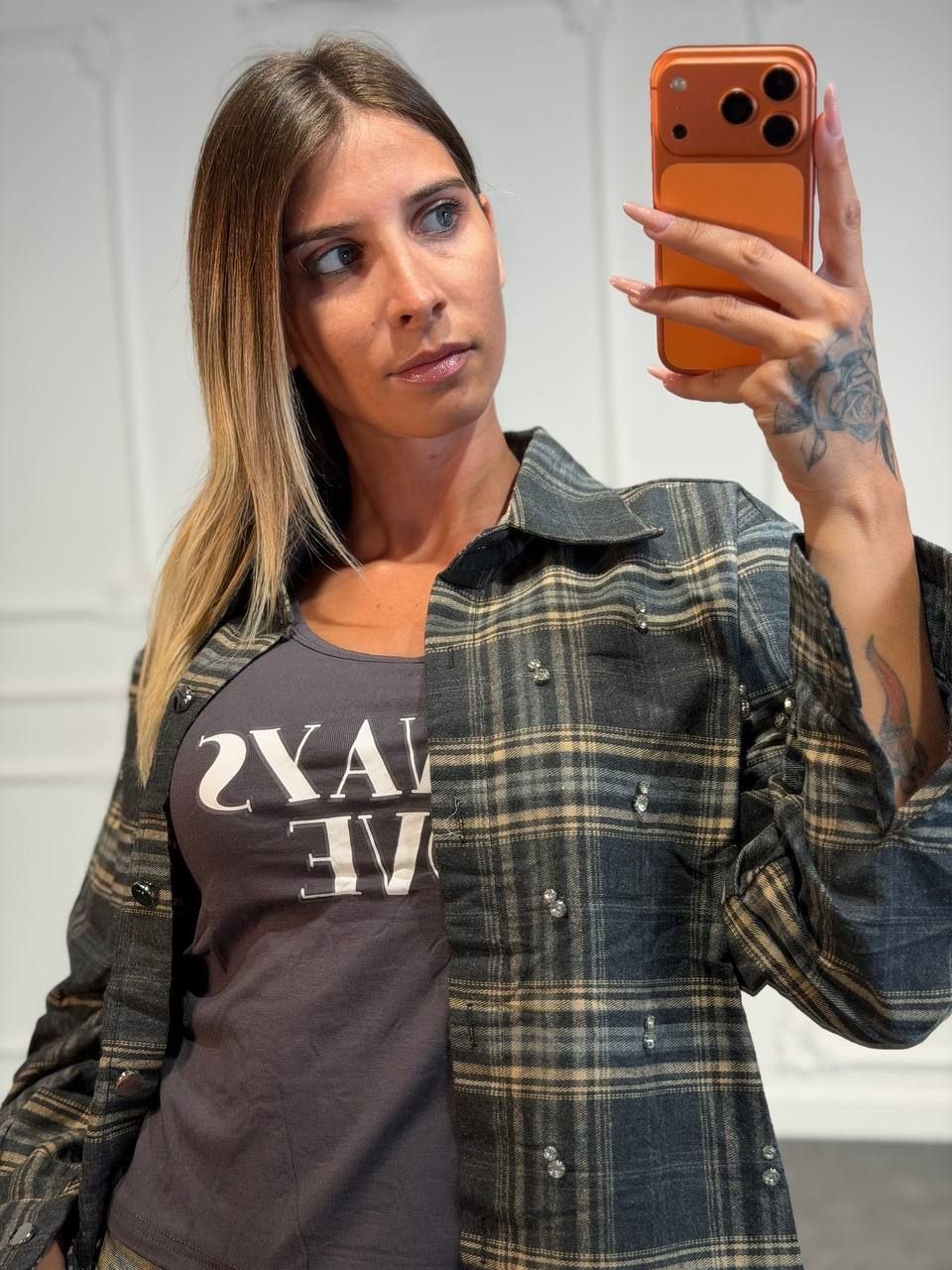 camicia con canotta always love
