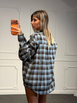 camica con maglia a mezzo collo
