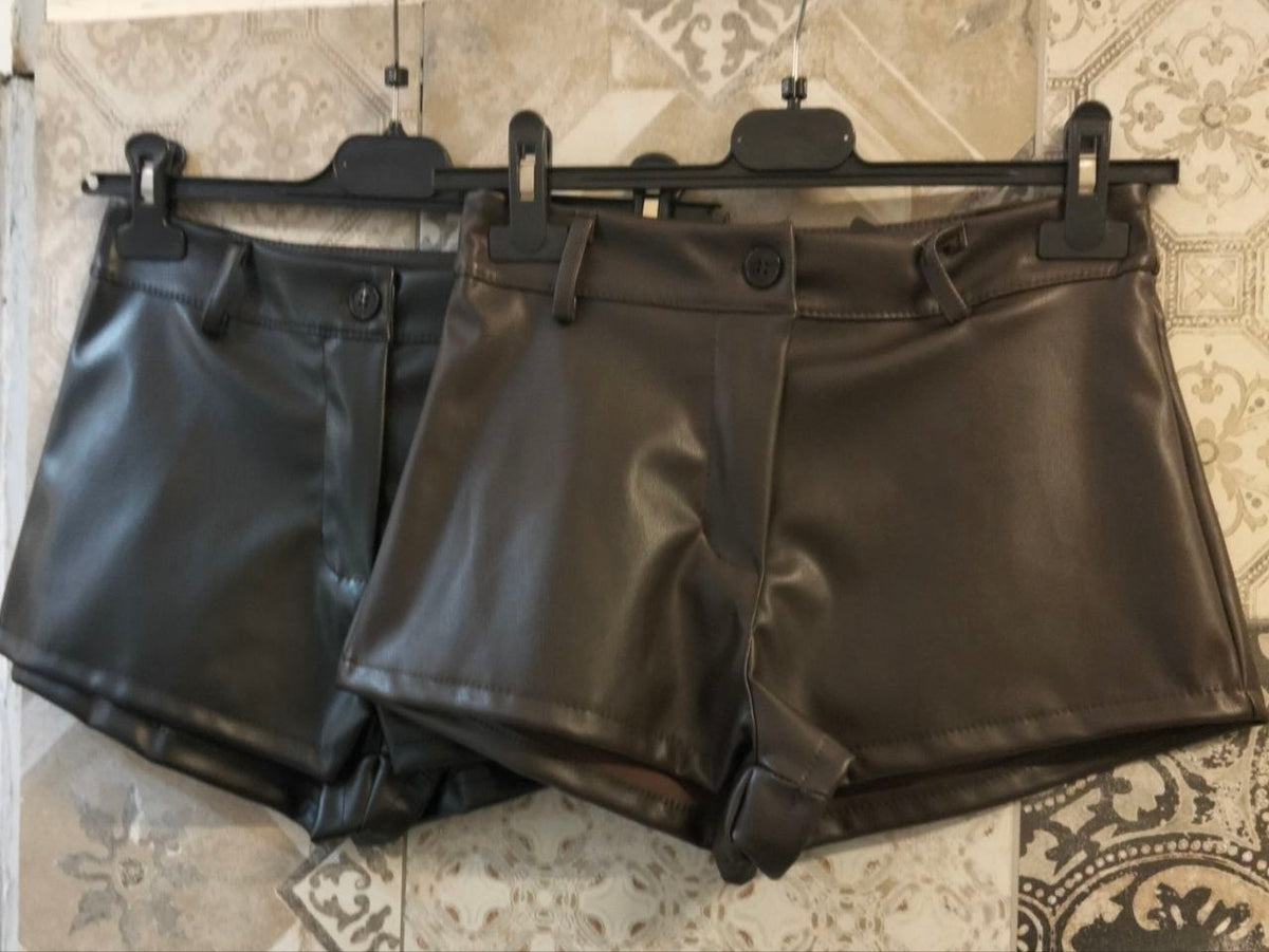 shorts melissa in pelle