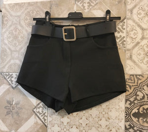 shorts elasticizzati in cotone con cinta