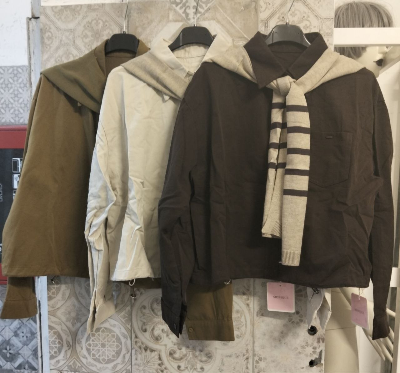 camicia con maglione