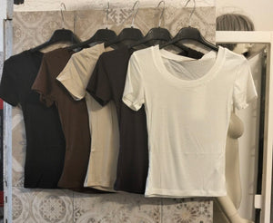 maglia basic a maniche corte