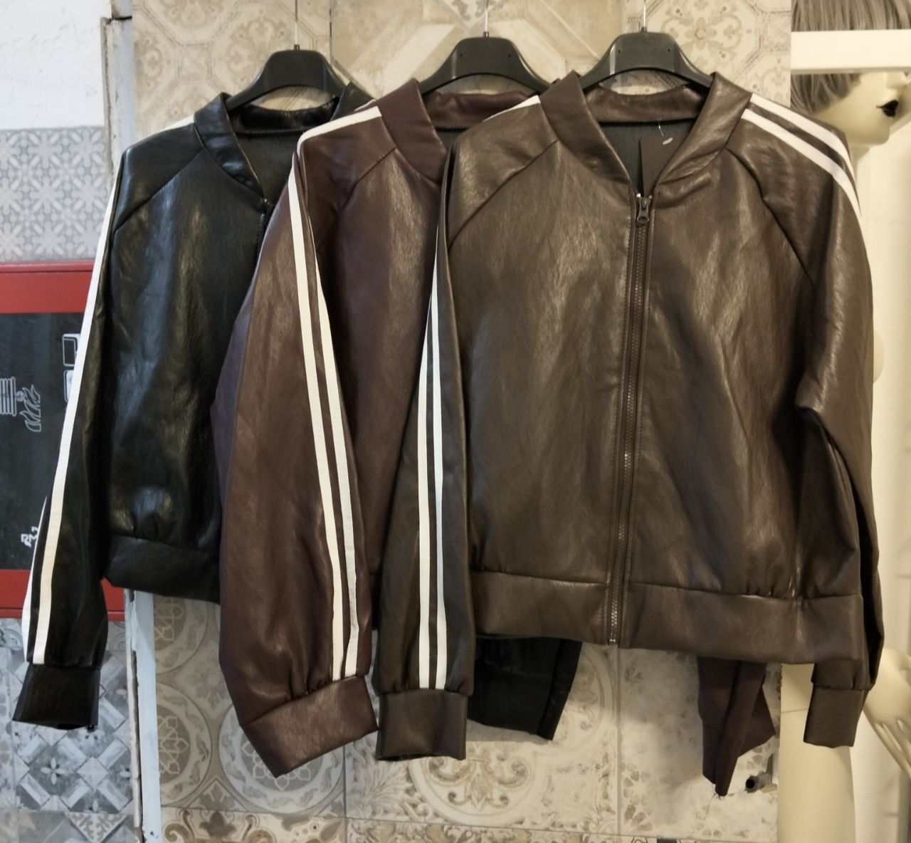 giacchetto sportivo in pelle