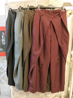 pantalone doppio bottone