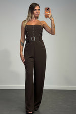 jumpsuit con borchie