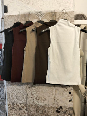 top smanicato mezzocollo