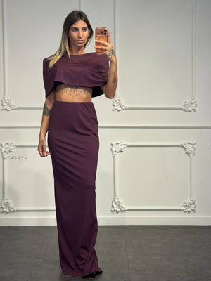 coordinato gipsy con maglia crop