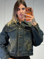 giacchetto jeans sfumato