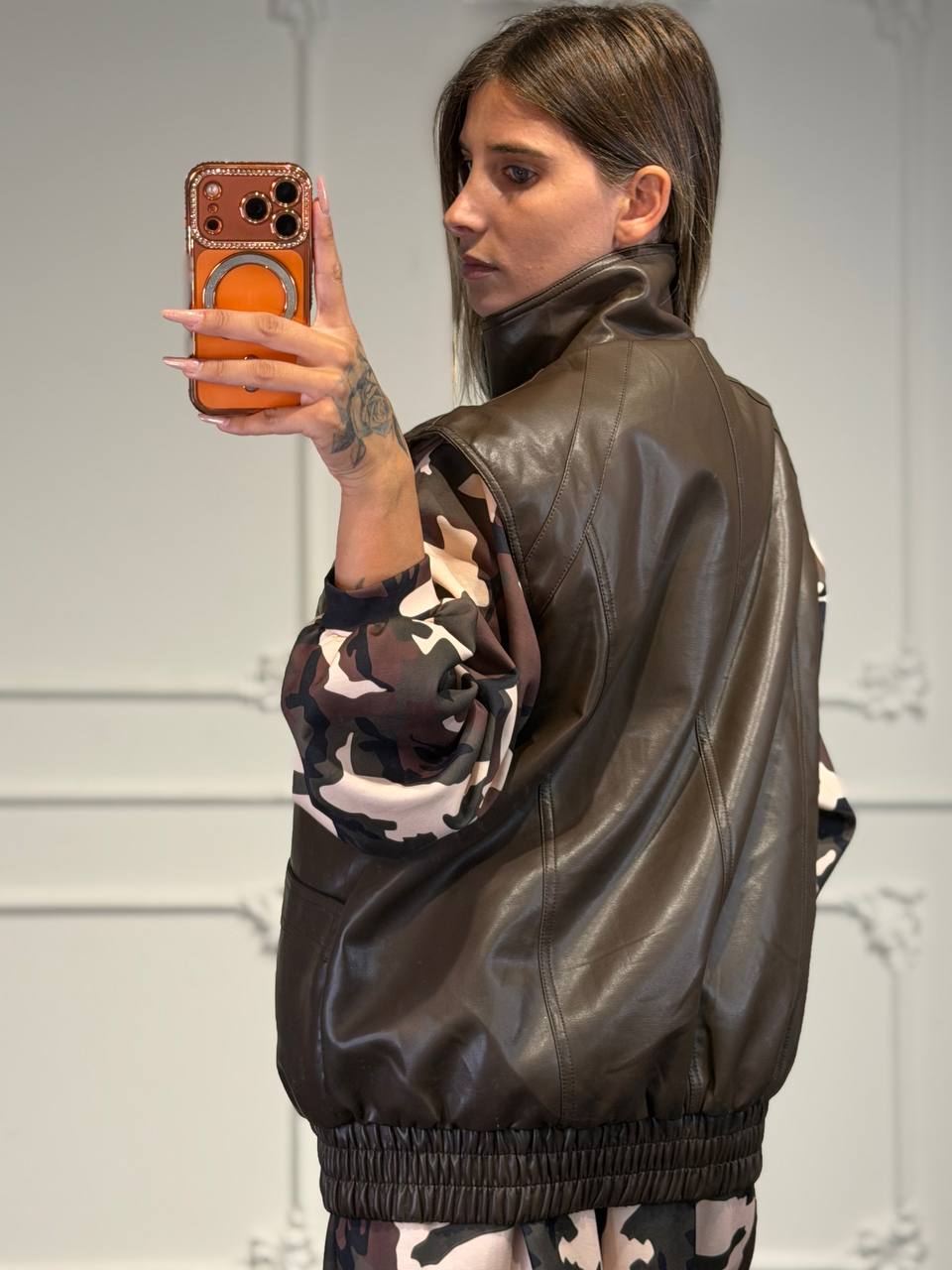 gilet solid in pelle
