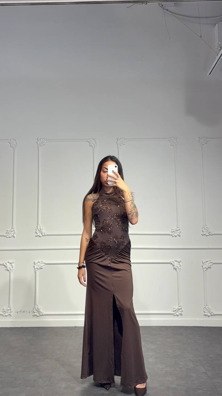 abito luxury scollo halter