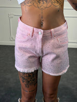 shorts strass di jeans