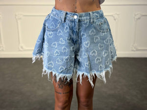 shorts a farfalla con cuori
