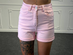 shorts lungo a vita alta