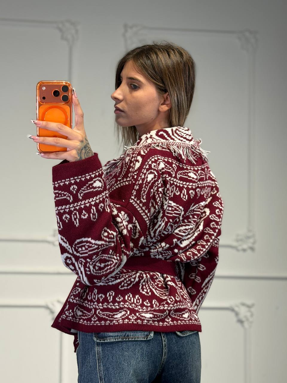 cardigan indian crop