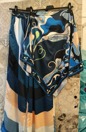 coordinato bandana a fantasia