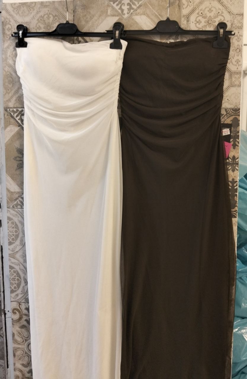 abito tulle spalline sottili