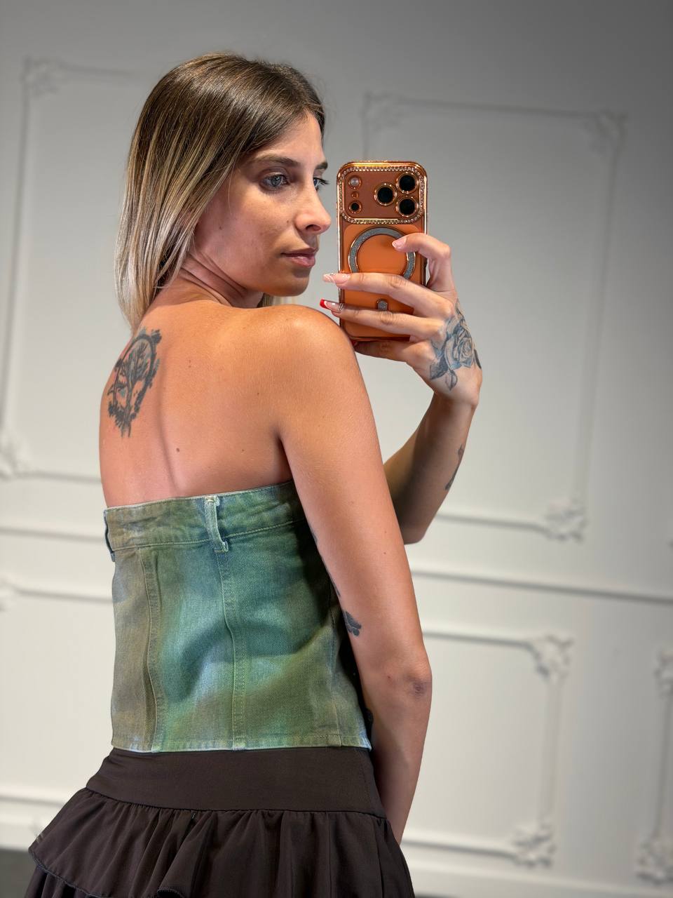 top jeans green
