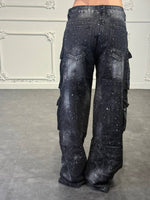 jeans cargo glitter
