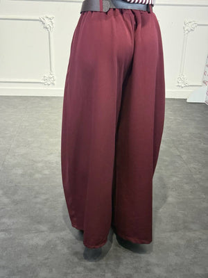 pantaloni palazzo a vita alta