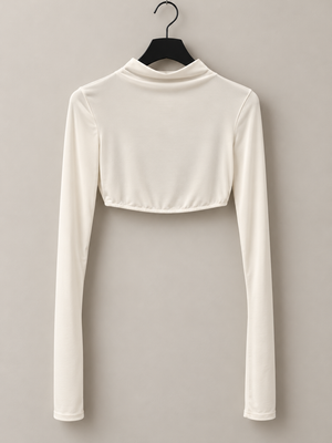maglia in licra crop