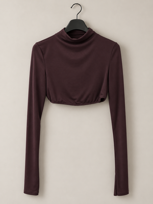 maglia in licra crop