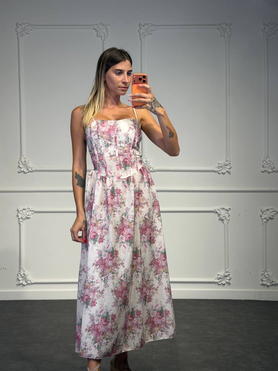 abito ania a fiori - Dverso Fashion