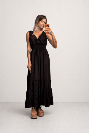 abito benedetta in cotone lngo - Dverso Fashion
