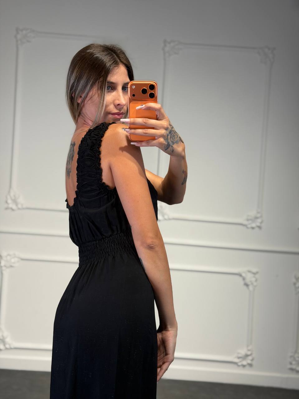 abito benedetta in cotone lngo - Dverso Fashion