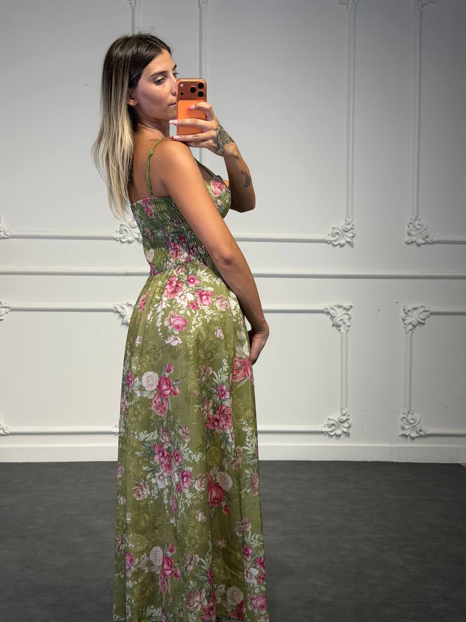 abito blossom lungo - Dverso Fashion