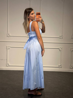 abito giselle in cotone lungo - Dverso Fashion