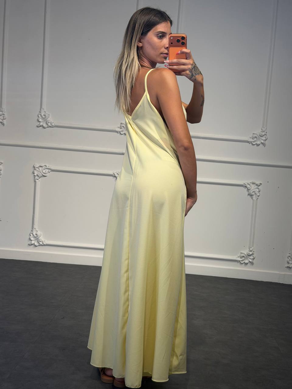 abito in cotone lungo - Dverso Fashion