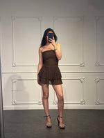 abito in pizzo a fascia - Dverso Fashion