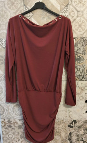 abito marta con borchie - Dverso Fashion