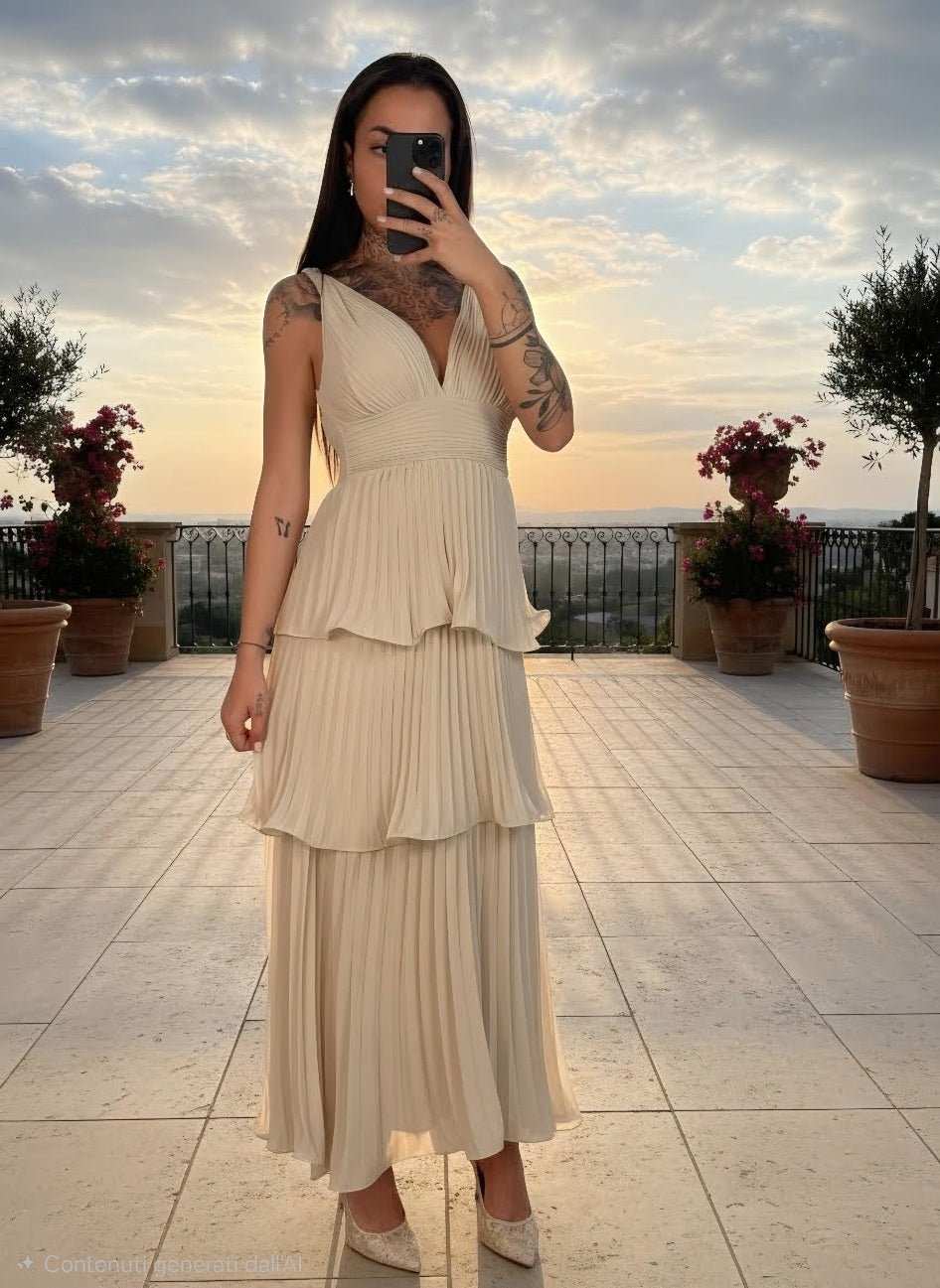 abito plissettato - Dverso Fashion