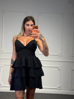 abito roof a balze - Dverso Fashion