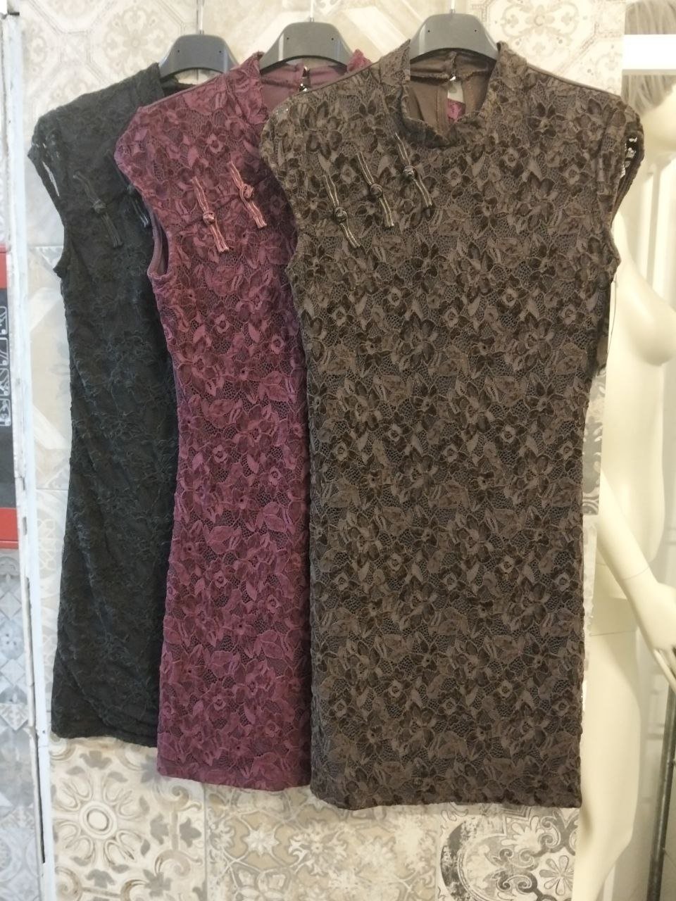 abito singapore in pizzo - Dverso Fashion