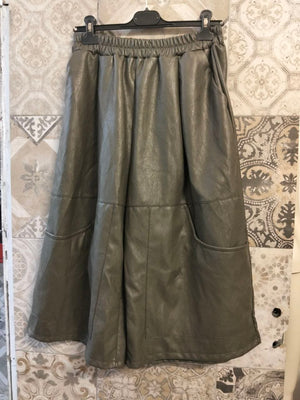 bermuda cargo in pelle - Dverso Fashion