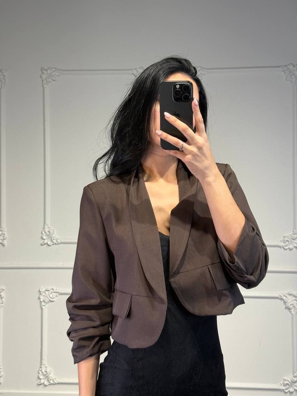 blazer arricciato drop - Dverso Fashion