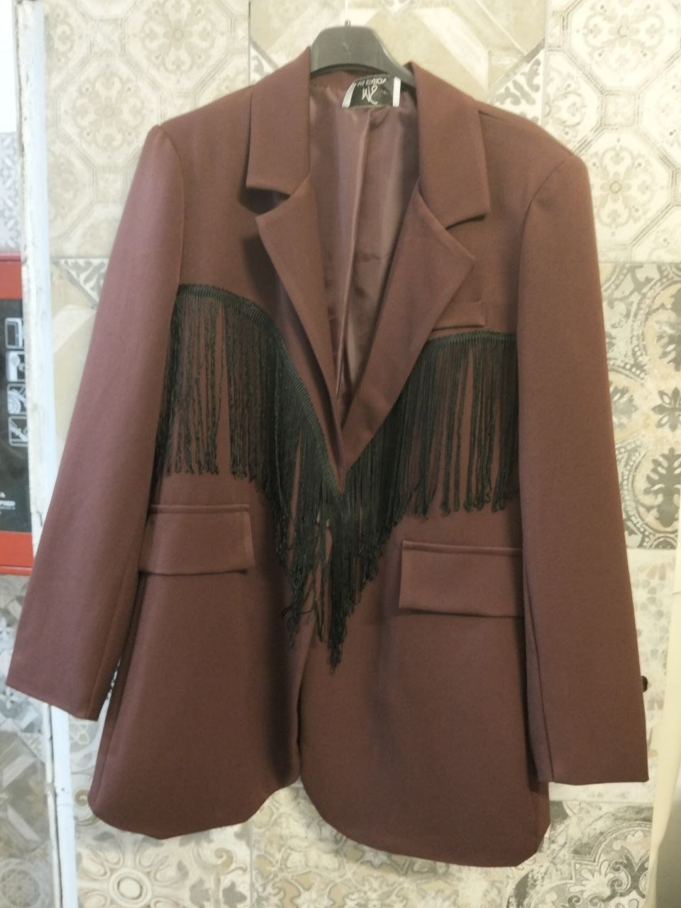 blazer con frange - Dverso Fashion